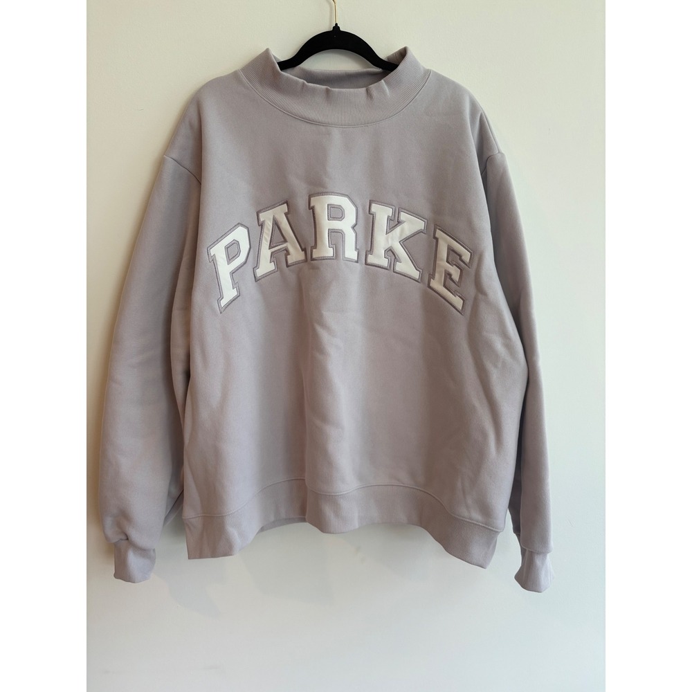 PARKE Valentines Varsity Mockneck- Lavender + White XXL New in Bag Heart Limited - Picture 7 of 16